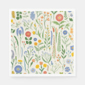 Wildblume-Wiese Serviette (Vorderseite)