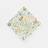 Wildblume-Wiese Serviette (Ecke)
