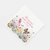 Wildblume-Wiese Serviette (Ecke)