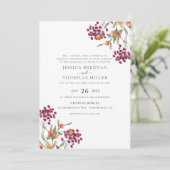 Wildblume Wiese Traditionelle Hochzeitseröffnungsf Einladung (Stehend Vorderseite)