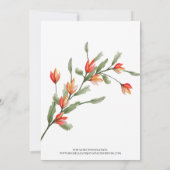 Wildblume Wiese Traditionelle Hochzeitseröffnungsf Einladung (Rückseite)