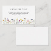 Wildblume-Wieseneinschlusskarte Begleitkarte (Vorne/Hinten)