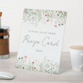 Wildblume-Wiesenkarte Sockelschild (In SItu)