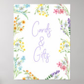 Wildblume Wiesenkarten und Geschenkplakate Poster (Vorne)