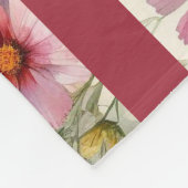 Wildblume Wiesenrosa, Rot, Gelb, Lila, Blau Fleecedecke (Ecke)