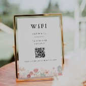 Wildblume Wifi-Code, QR-Code Wifi-Anschluss Einladung