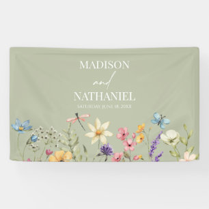 Wildblume Wild Blume Blumengarten Hochzeit Banner