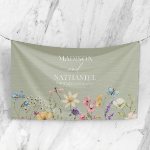 Wildblume Wild Blume Blumengarten Hochzeit Banner