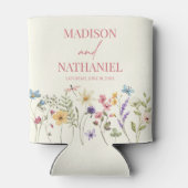 Wildblume Wild Blume Blumengarten Hochzeit Dosenkühler (Rückseite)