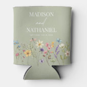 Wildblume Wild Blume Blumengarten Hochzeit Dosenkühler (Vorderseite)