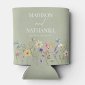 Wildblume Wild Blume Blumengarten Hochzeit Dosenkühler (Rückseite)