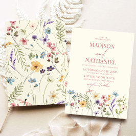 Wildblume Wild Blume Blumengarten Hochzeit Einladung