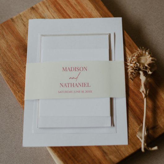 Wildblume Wild Blume Blumengarten Hochzeit Einladungsbanderole