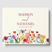 Wildblume Wild Blume Blumengarten Hochzeit Gästebuch (Vorderseite)