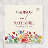 Wildblume Wild Blume Blumengarten Hochzeit Geschenkanhänger (Rückseite)