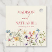 Wildblume Wild Blume Blumengarten Hochzeit Geschenkanhänger (Rückseite)