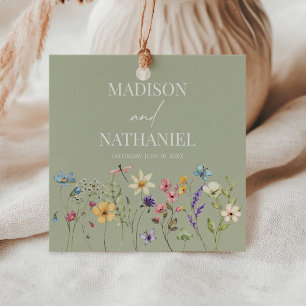 Wildblume Wild Blume Blumengarten Hochzeit Geschenkanhänger