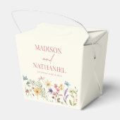Wildblume Wild Blume Blumengarten Hochzeit Geschenkschachtel (Rückseite)