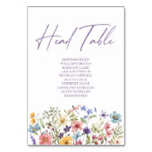 Wildblume Wild Blume Blumengarten Hochzeit Leiter Tischnummer (Vorderseite)