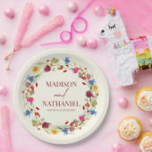 Wildblume Wild Blume Blumengarten Hochzeit Pappteller (Party)