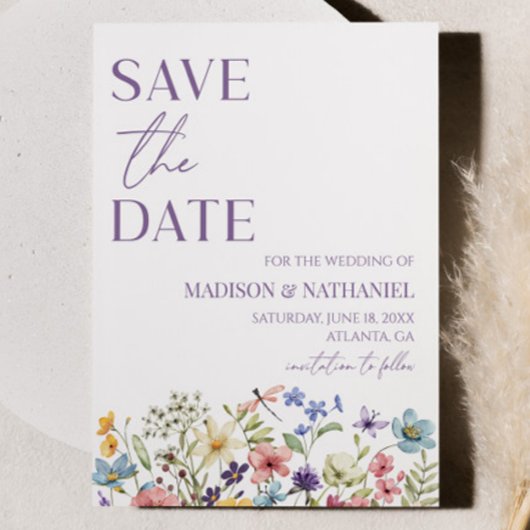 Wildblume Wild Blume Blumengarten Hochzeit Save The Date