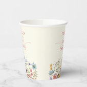 Wildblume Wild Blume Blumenstrauß Brautparty Pappbecher (Links)