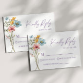 Wildblume Wild Blume Blumenzehen RSVP-Karte RSVP Karte