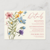 Wildblume Wild Blume Blumenzettel Begleitkarte (Vorderseite)