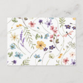 Wildblume Wild Blume Blumenzettel Begleitkarte (Rückseite)