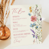 Wildblume Wild Blume Floral Wedding Bar Sockelschild