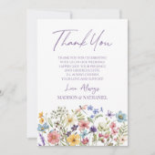 Wildblume Wild Blume Florenz Dankeskarte (Vorderseite)