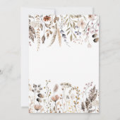 Wildblume Wild ein Geburtstag Einladung (Rückseite)