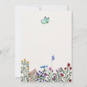 Wildblume Wild Einladung zu einem Geburtstag (Rückseite)