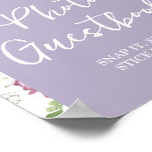 Wildblume Wild ONE Butterfly Foto Gästebuch (Ecke)