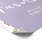 Wildblume Wild ONE Butterfly Garden Gastgeschenke Poster (Ecke)