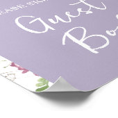 Wildblume Wild ONE Butterfly Garden Guest Book Poster (Ecke)