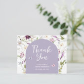 Wildblume Wild ONE Butterfly Garden Party Dankeskarte (Stehend Vorderseite)