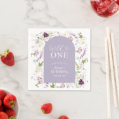 Wildblume Wild ONE Butterfly Garden Party Paper Serviette (Beispiel)