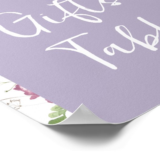 Wildblume Wild ONE Butterfly Garden - Tafel Poster (Ecke)