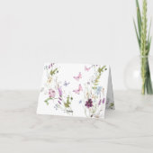 Wildblume Wild ONE Butterfly Klappt Danke (Rückseite)