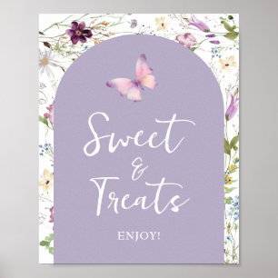 Wildblume Wild ONE Butterfly Sweet & Leckereien Poster
