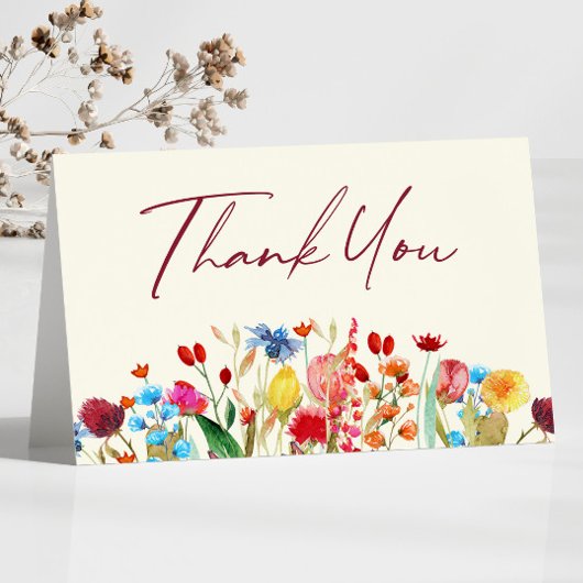 Wildblume Wilde Blume Blumengarten Kinderdusche Dankeskarte