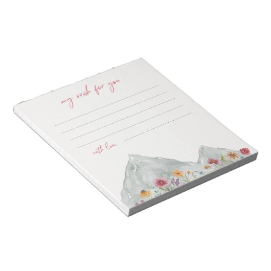 Wildblume will Notecards | WILDBLUME Notizblock (angewinkelt)