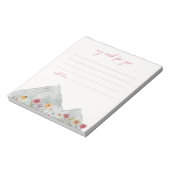 Wildblume will Notecards | WILDBLUME Notizblock (Rotiert)