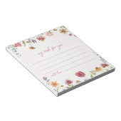 Wildblume will Notecards | WILDBLUME Notizblock (angewinkelt)