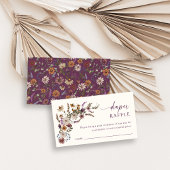 Wildblume-Windelkarte Begleitkarte