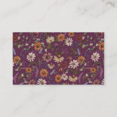 Wildblume-Windelkarte Begleitkarte (Rückseite)