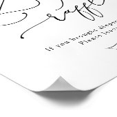 Wildblume Windeln Duschkopf-Poster Poster (Ecke)