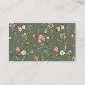 Wildblume-Windeln-Raffelschein Begleitkarte (Rückseite)