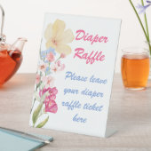 Wildblume Windeln Raffelzeichen Sockelschild (In Situ)